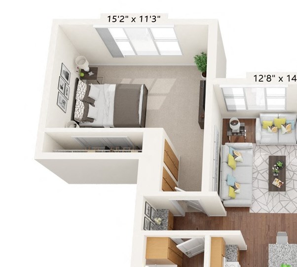 Brighton Oaks_2 Bedroom Floor Plan_2G